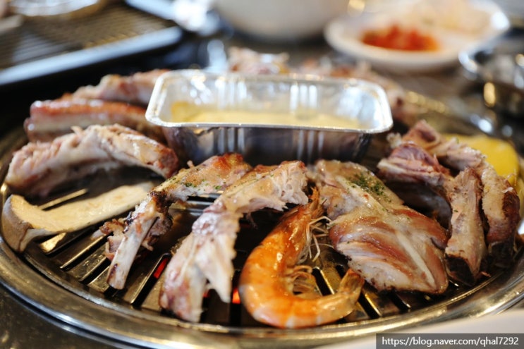  안산 화정동 맛집 한마당바베큐 참나무 화덕에 초벌한 안산 등갈비