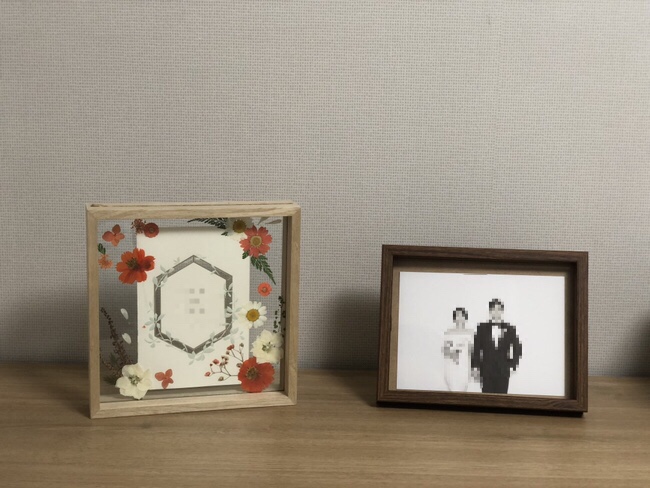  부케순이의 부케 말리기, 부케선물 ‘압화 청첩장 액자’ 셀프제작 후기