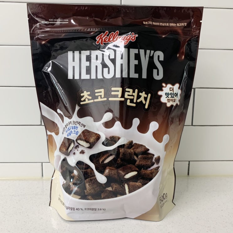  달달구리 씨리얼의 최고봉 켈로그 허쉬 초코 크런치
