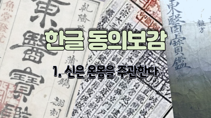  1. 신은 온몸을 주관한다 (내경편 신)