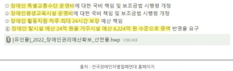 장애인단체 지하철 시위 오늘부로 종료 장애인단체 지하철 시위 오늘부로 종료