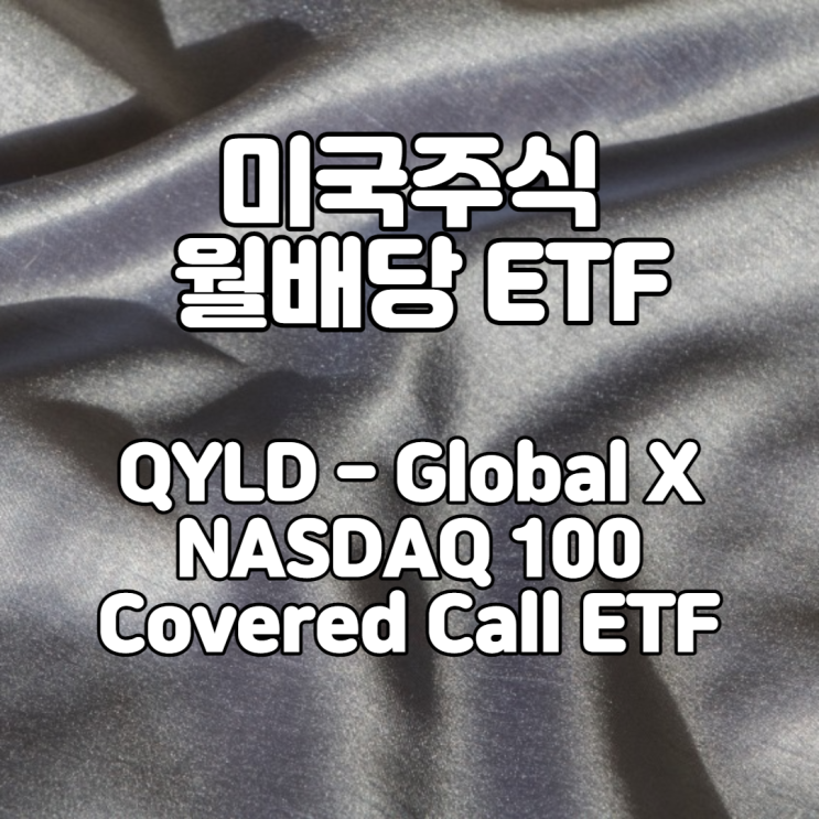  월배당주 QYLD 글로벌 X 나스닥 100커버드콜