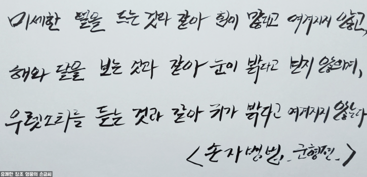  미세한 털을 드는 것과 같이