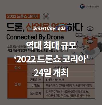 역대 최대 규모 ‘2022 드론쇼 코리아’ 24일 개최 ··· 수소드론, 인공지능 기술 선보여