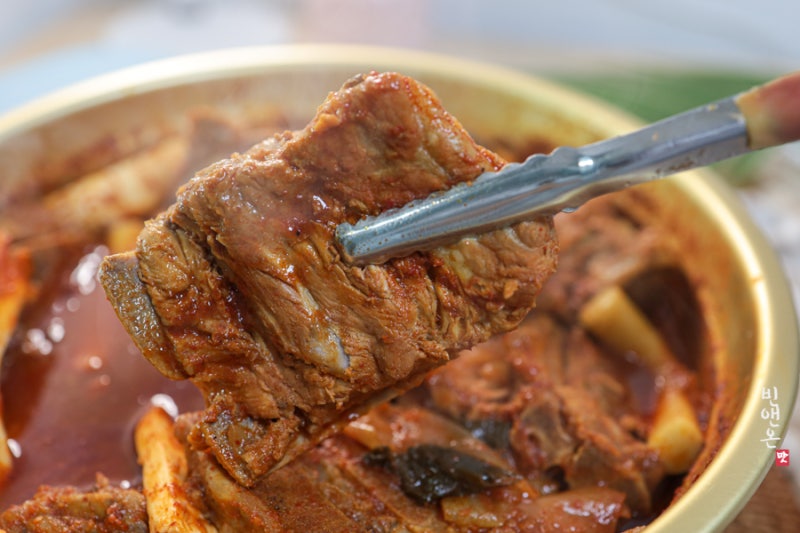 매운돼지등뼈찜 만들기 대구 매운갈비찜 레시피 집에서 만드는법