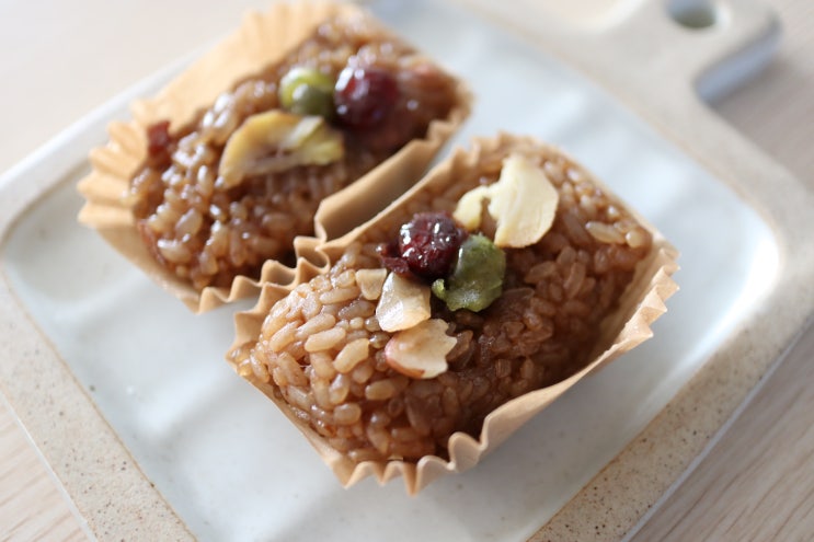  아침대용 떡 궁중약밥 다이어트 떡으로도 좋아요
