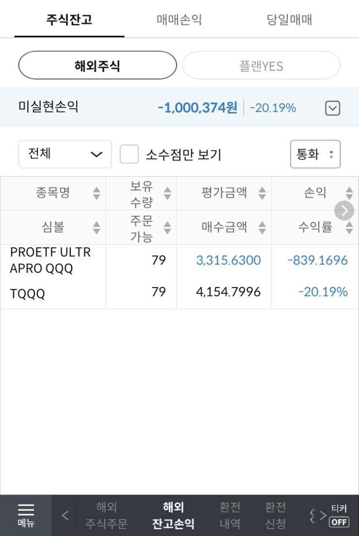  22-02-24 TQQQ 무지성 적립식 장기투자 시작