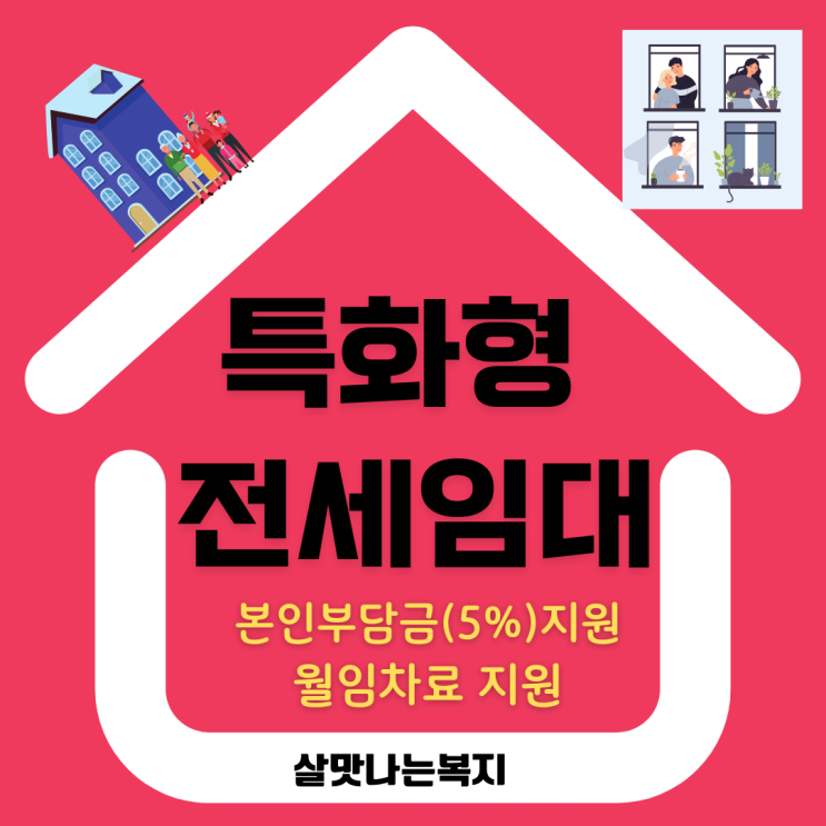 특화형 전세<b>임대 보증금전액 지원</b> 및 월임대료지원