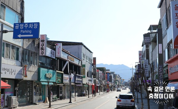  [충청미디어] 옥천읍 중앙로 거미줄 전선 말끔히 사라졌다