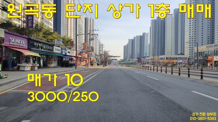 원곡동 상업지 같은 대단지 아파트 단지 상가 1층 매매 원곡동 상업지 같은 대단지 아파트 단지 상가 1층 매매