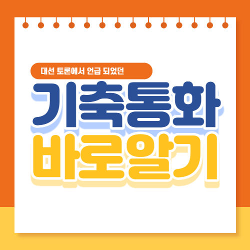 대선 토론에서 나온 '기축통화'에 대해 알아보자