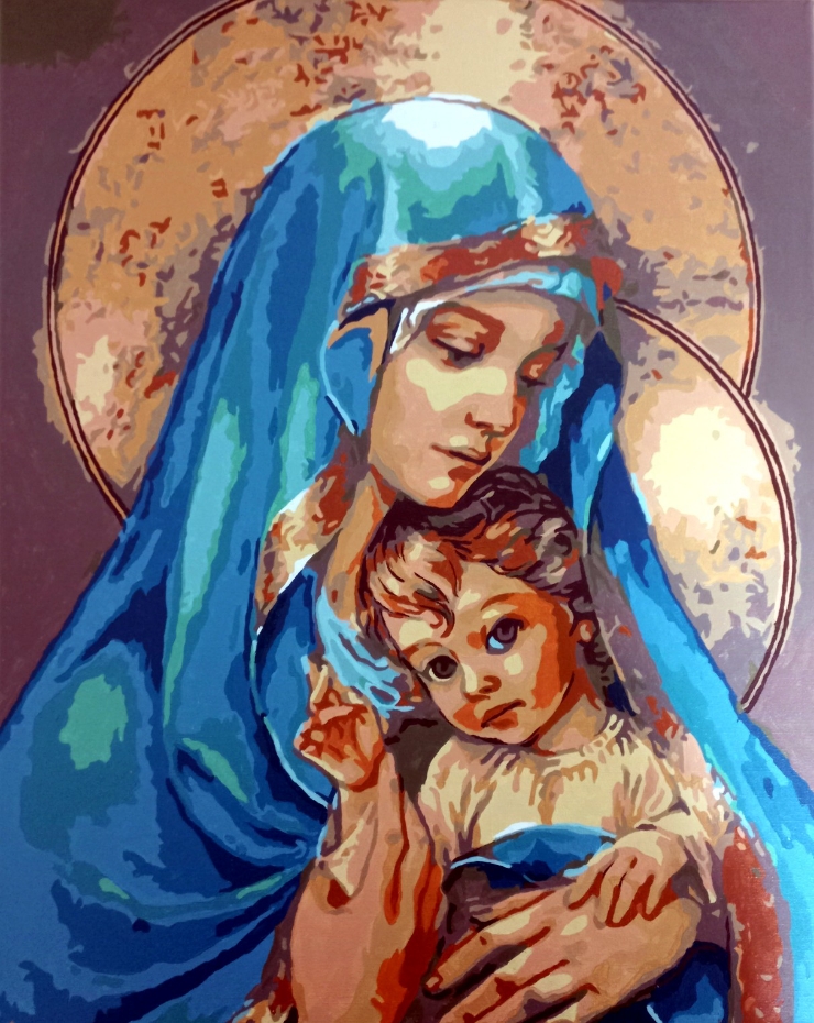 아디코 DIY 명화그리기(성모마리아와 아기예수의 포옹)