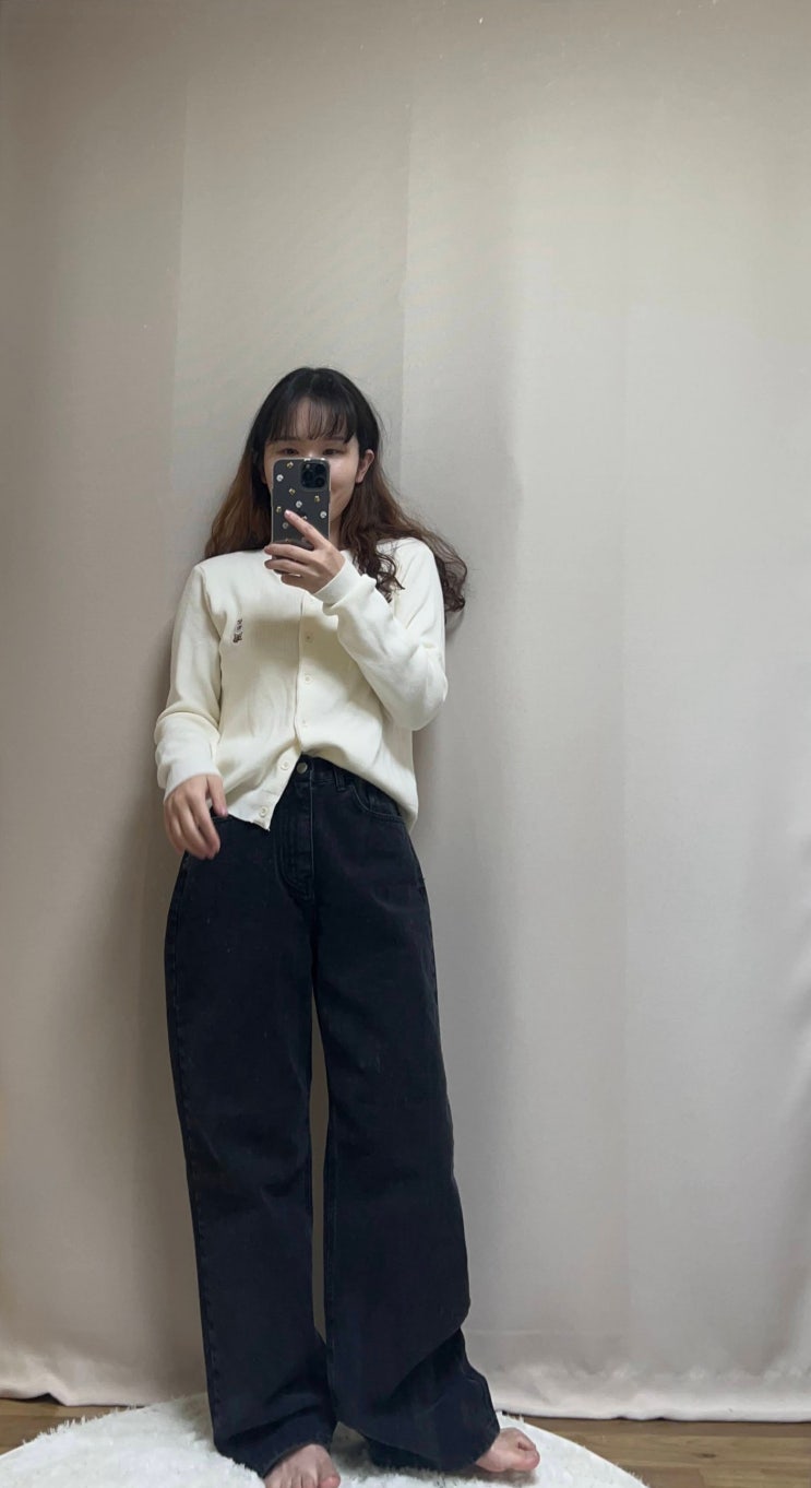 아뉴믹 와이드데님팬츠 데일리 코디 아뉴믹 와이드데님팬츠 데일리 코디