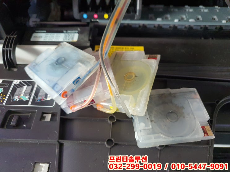  인천프린터수리, 남동구 논현동 가정집 삼성 SL-J3560FW 무한잉크프린터 소모품시스템문제 출장 수리 AS