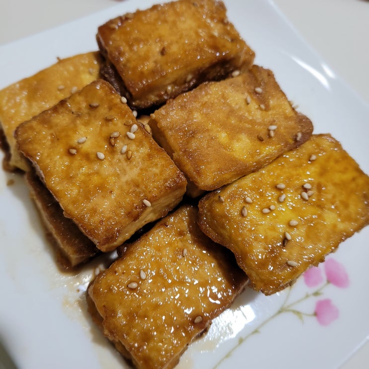  계란 두부 부침으로 두부간장조림만들기