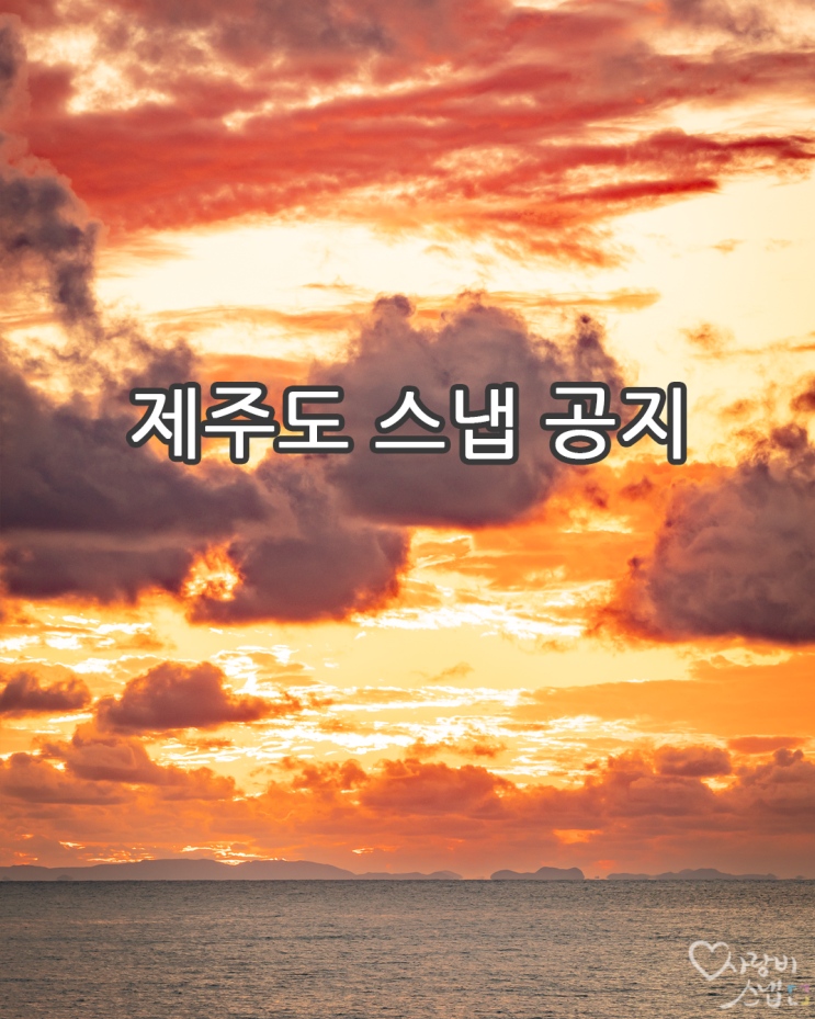  제주도 스냅 3월 촬영 예약 안내 by 석영작가
