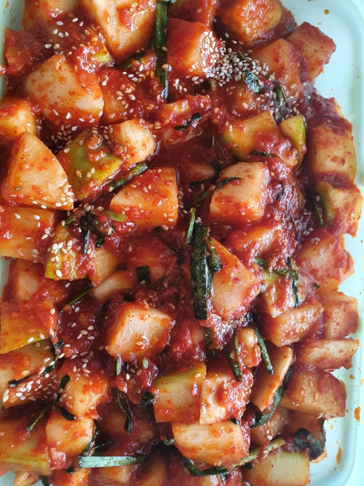  초간단 맛있는 전라도식 깍두기 황금 레시피