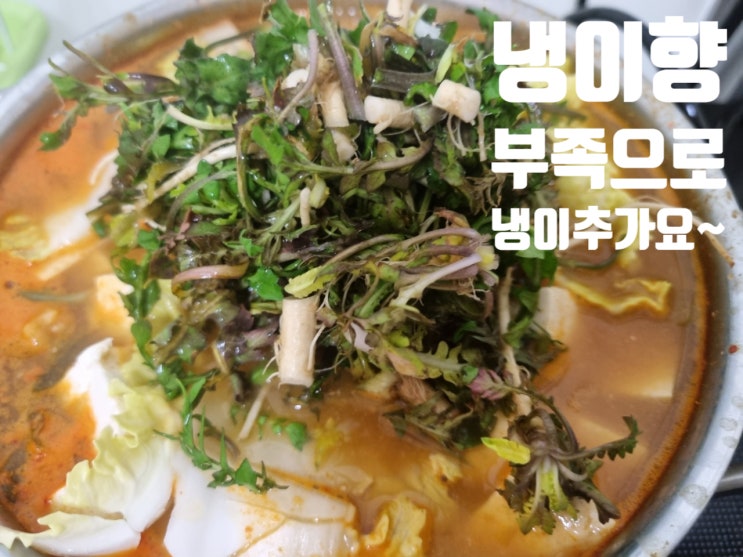  냉이새우된장국