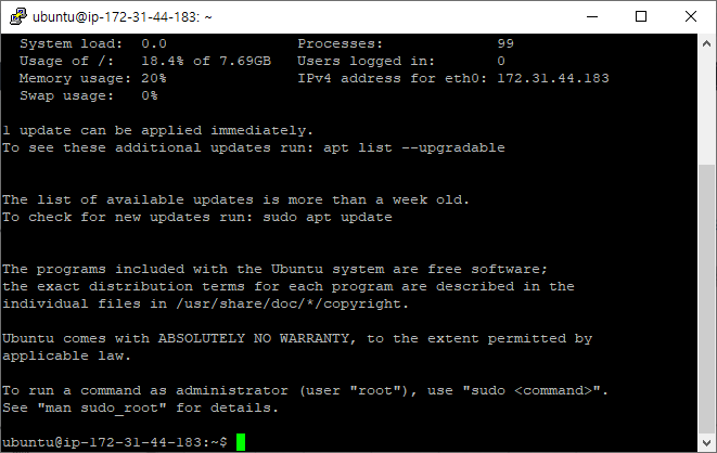  [AWS] EC2 생성과 Putty에서 SSH로 접속하기