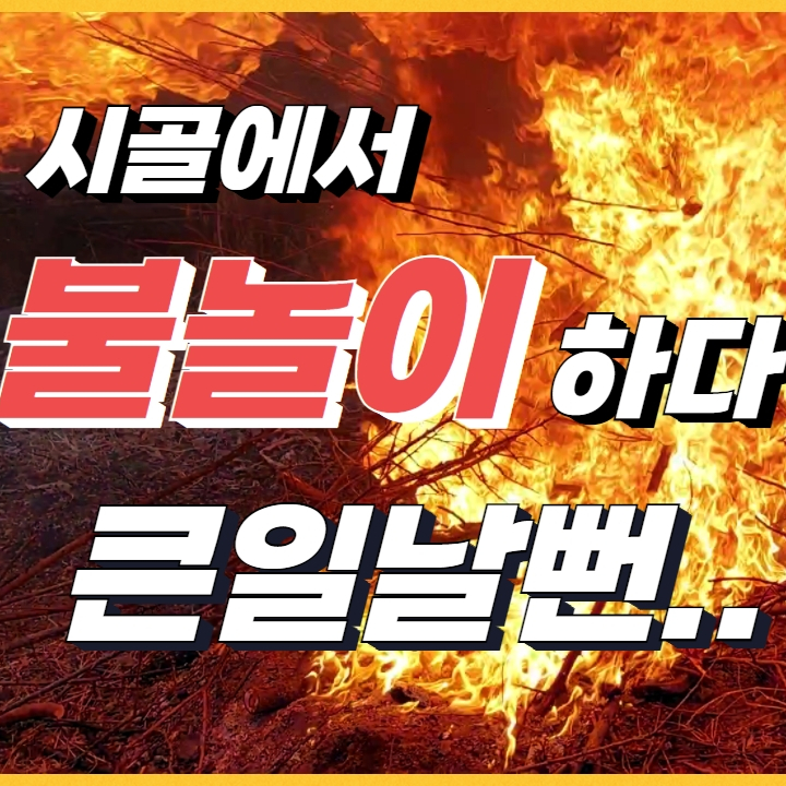  불장난 하다 큰일날뻔(가정용 불멍 함 할려다ㅠㅠ)