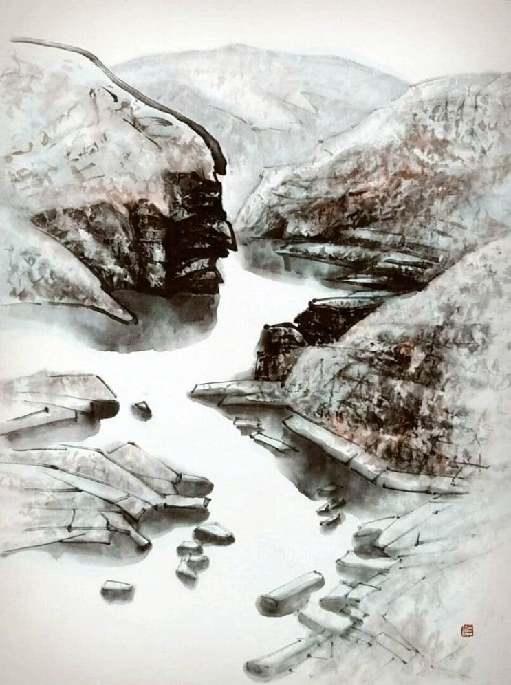   "한탄강 일우(瀚灘江一隅)"