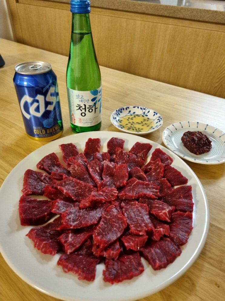  내돈내산 돌쇠네농산물 뭉티기 술안주추천, 뭉티기 써는 방법