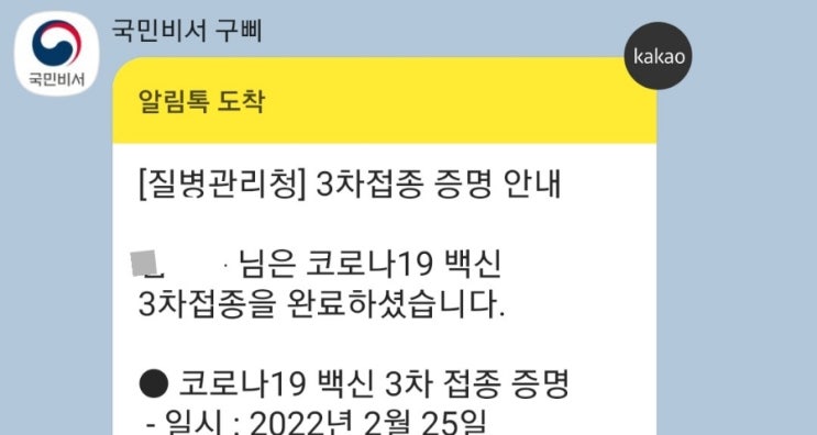  코로나 백신 3차 접종후기 (3일째)