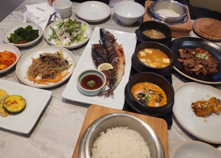  수지 롯데몰 해도락 정갈하고 깔끔한 해도락 한상차림
