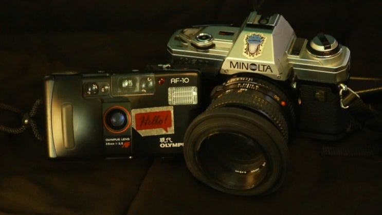 [필름] 자동필름카메라와 수동필름카메라 장단점과 차이 ㅣ 필카의 매력 비교 #미놀타X-300 #올림푸스AF-10