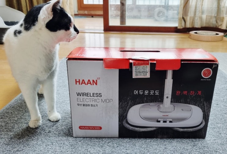  한경희 무선 물걸레 청소기, 가벼워 사용하기 좋아요(딸돈딸산)