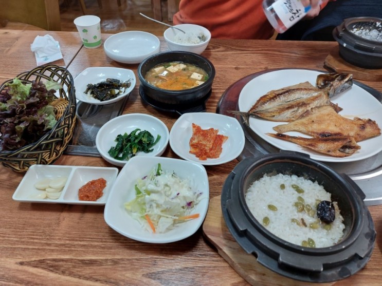 경북 울진 맛집 한마당 참숯 화로구이  돌솥 생선구이 맛집