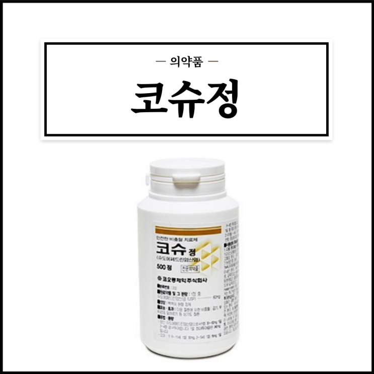  코슈정, 효능효과/복용법/부작용/주의사항 등 간단정리