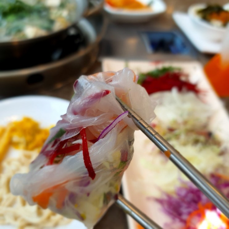 구암동 맛집 월남쌈 샤브향