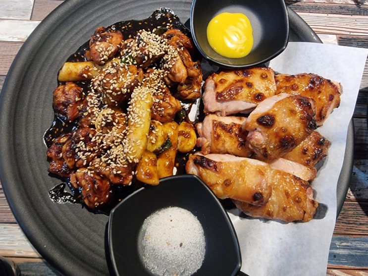  청주 수동 독가마숯불치킨 구운 양념 소금구이 내돈내산 후기