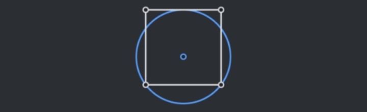 [5.10] 유클리디아 (Euclidea) 정사각형의 변에 접하는 원 6E, V 공략
