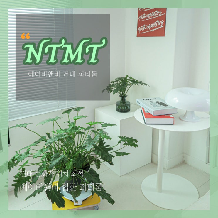 건대 NTMT 힙한 파티룸, 에어비앤비 건대 성수 숙소 추천!