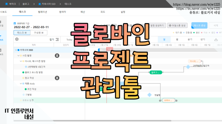  협업툴소개 클로바인 실사용기 프로젝트 관리툴
