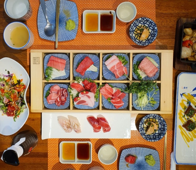  송파 방이동 맛집 | 고급스러운 분위기 "골드참치" 완전해동 혼마구로 100% VIP코스 | 룸예약 가능