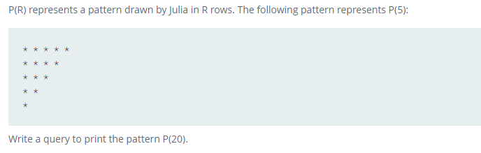 SQL 문제 53 - Draw The Triangle 1(HackerRank) : 네이버 블로그