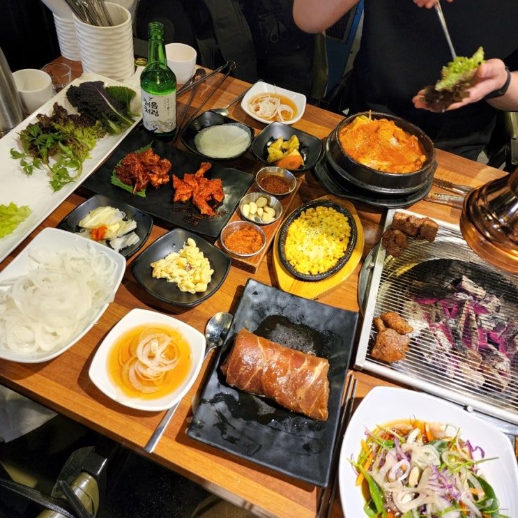  푸짐한 여의도 고기집 마초갈비
