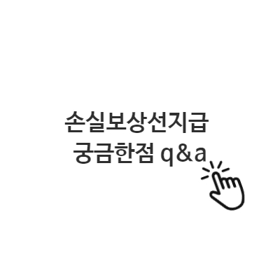  손실보상선지급 궁금한점 q&a