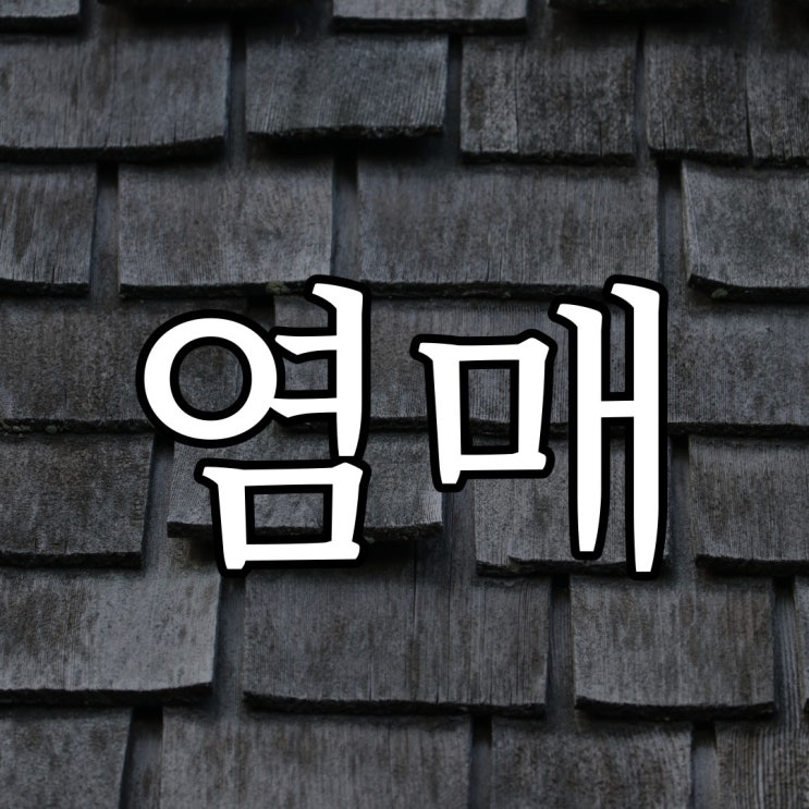  조선시대 괴담 염매 / 무서운 전설 괴담 이야기