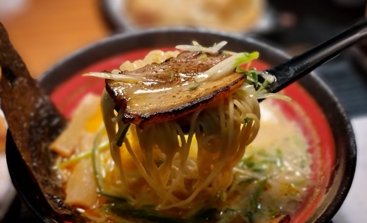  송도 트리플스트리트 맛집 아오리 라멘 얼큰함의 끝판왕 골라먹는 재미