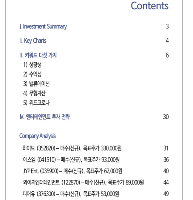 엔터 5 사 - 리오프닝 수혜주로 보자. 엔터 5 사 - 리오프닝 수혜주로 보자.