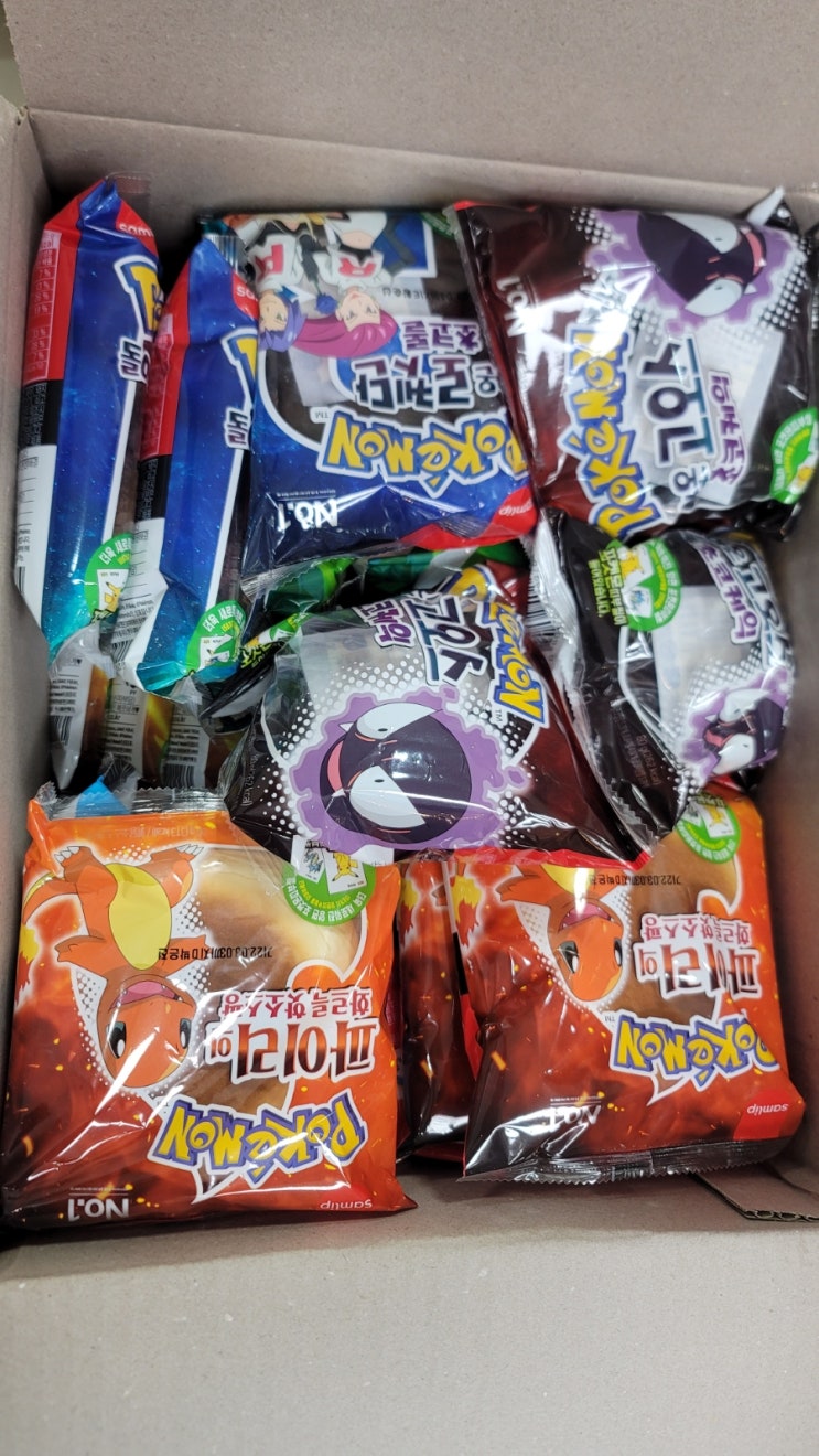  추억의 포켓몬빵 7가지 먹어본 후기