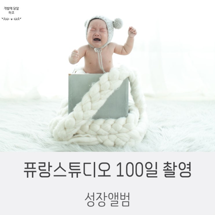  이브 퓨랑스튜디오 100일 촬영 ( 판교 1인작가 스튜디오)