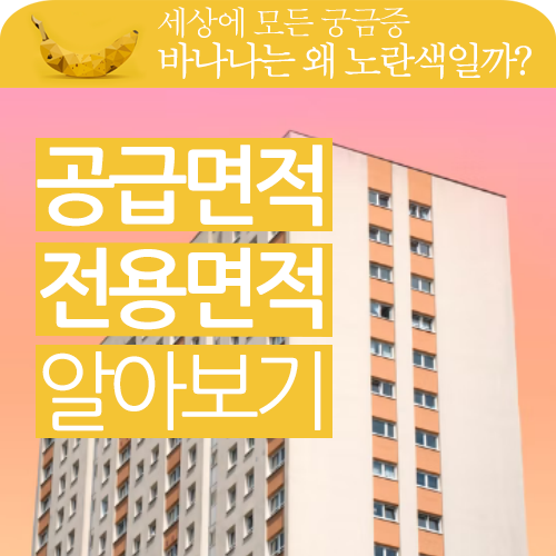 아파트 평수 너무 어려워!! 공급면적, 전용면적이 뭐예요?