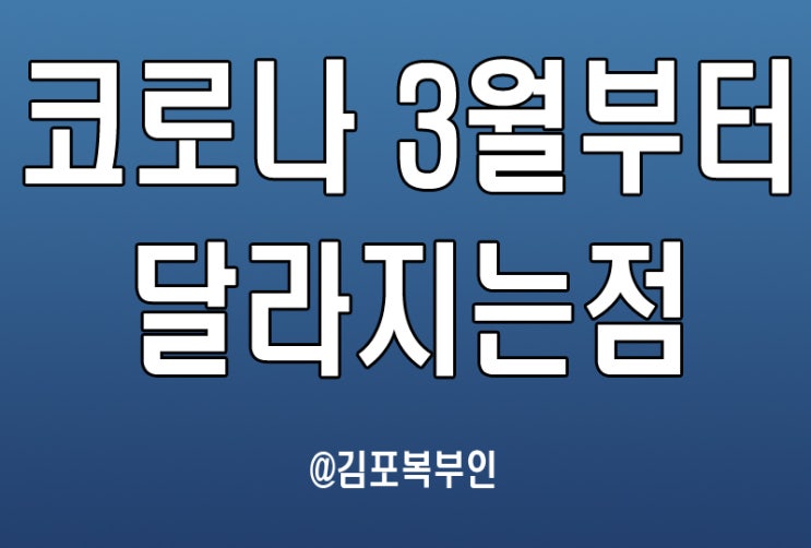 코로나 거리두기, 검사, 선별진료소 3월부터 달라지는 점