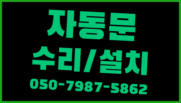  서현1동 이중슬라이딩자동문 자동문수리/설치/AS 대만족