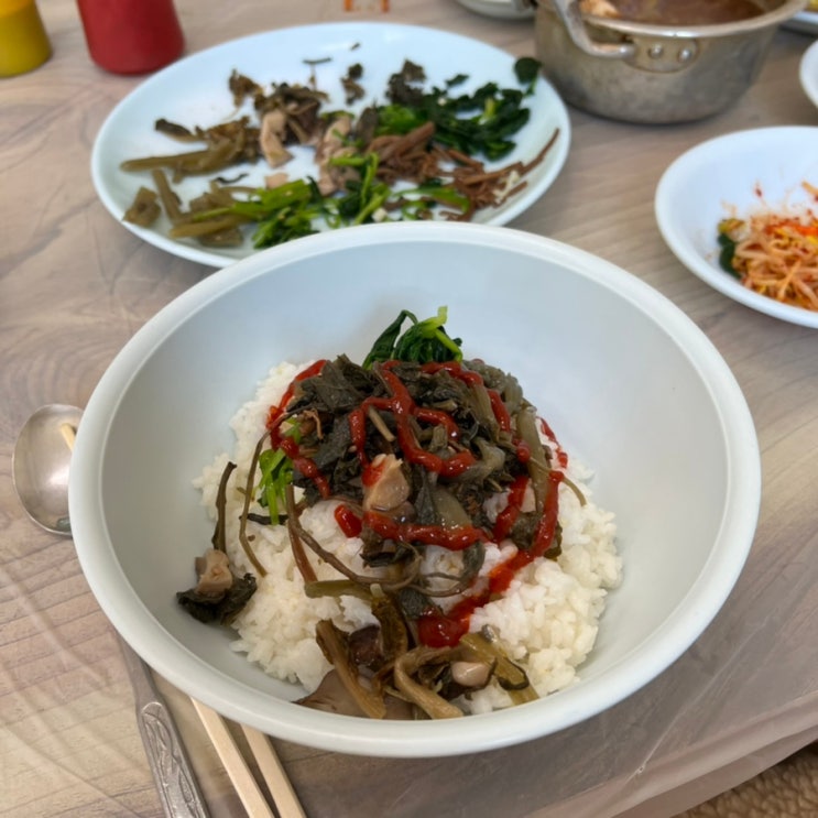  춘천 등산후 즐기는 산채비빔밥 문배마을 한씨네